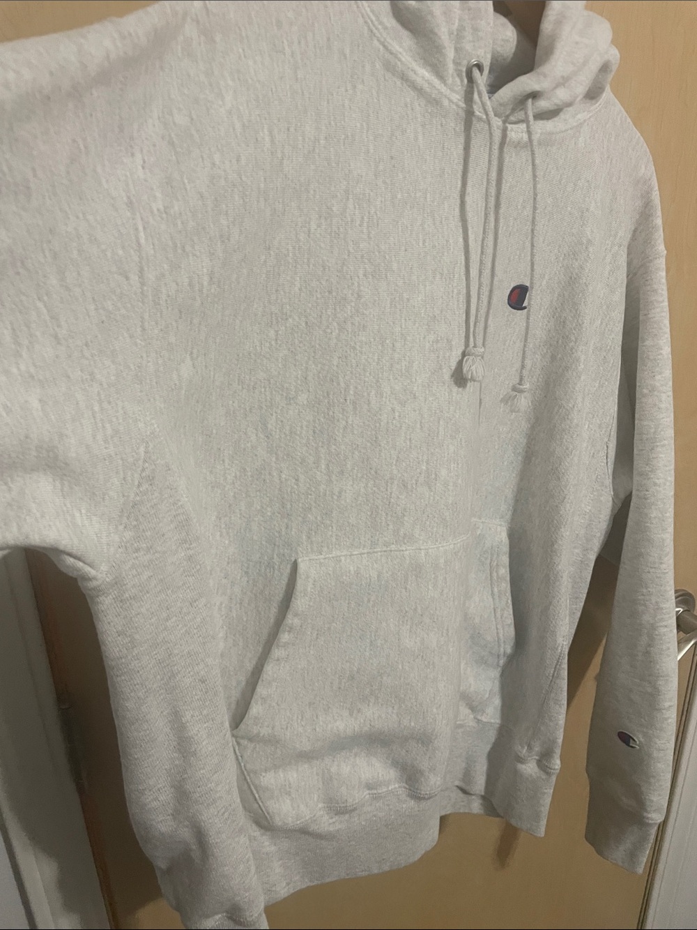 Champion Men’s/Unisex Light Gray Reverse Weave Pullover Hoodie L - Picture 5 of 12
